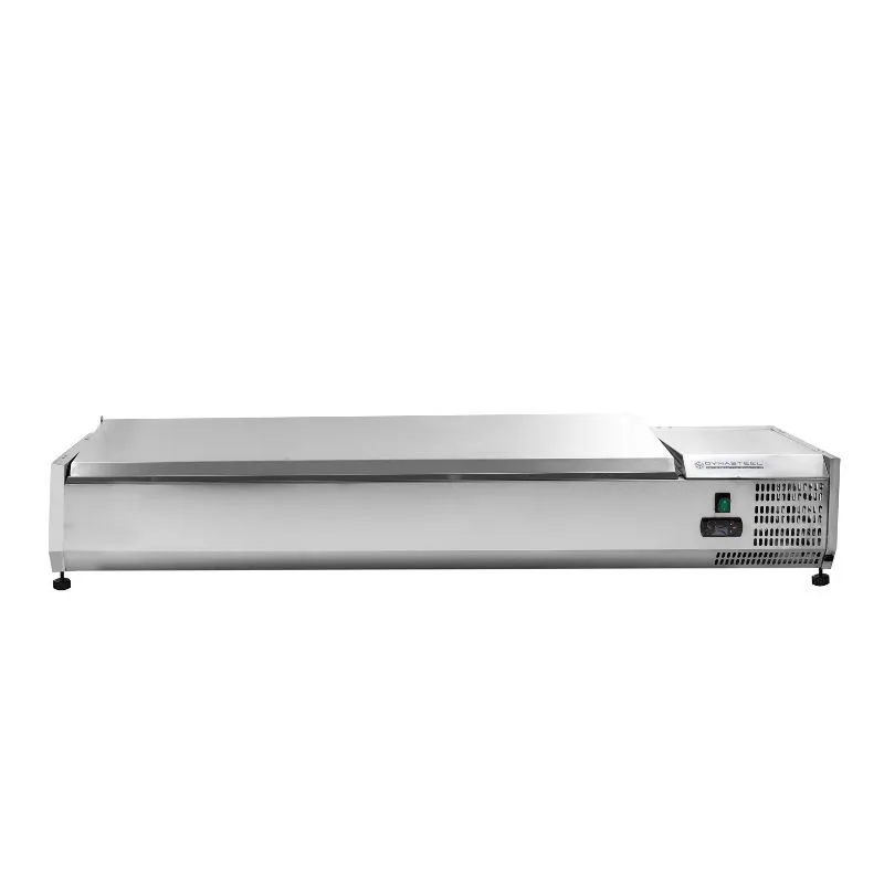 Saladette Refrigerata da Appoggio Coperchio Inox - 7 x GN 1/3