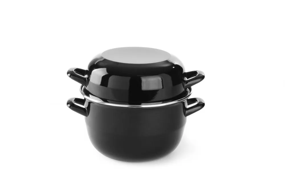 Cocotte per cozze smaltata da 3 L