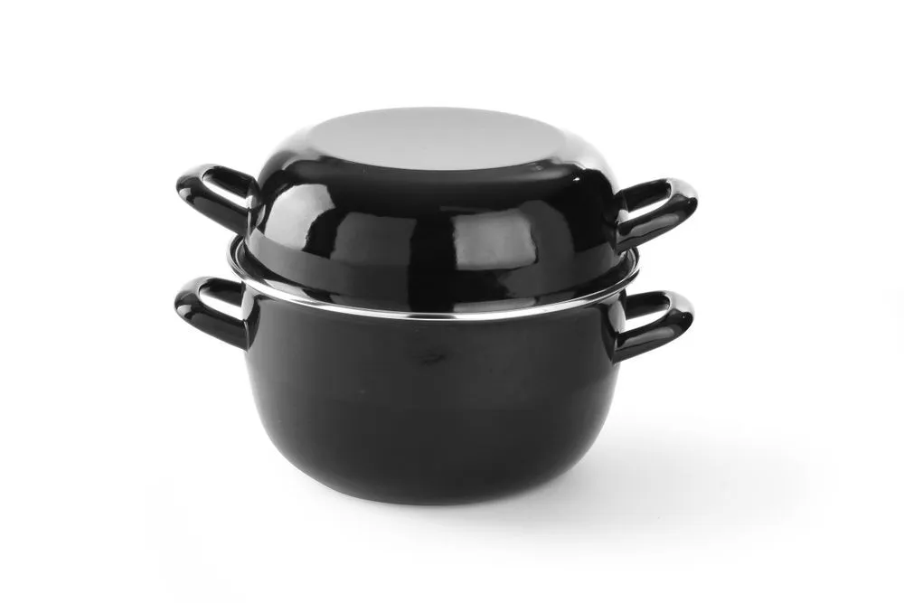 Cocotte per cozze smaltata da 5 L