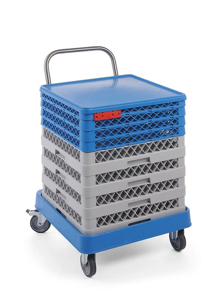 Carrello con cestello per il lavaggio con manico