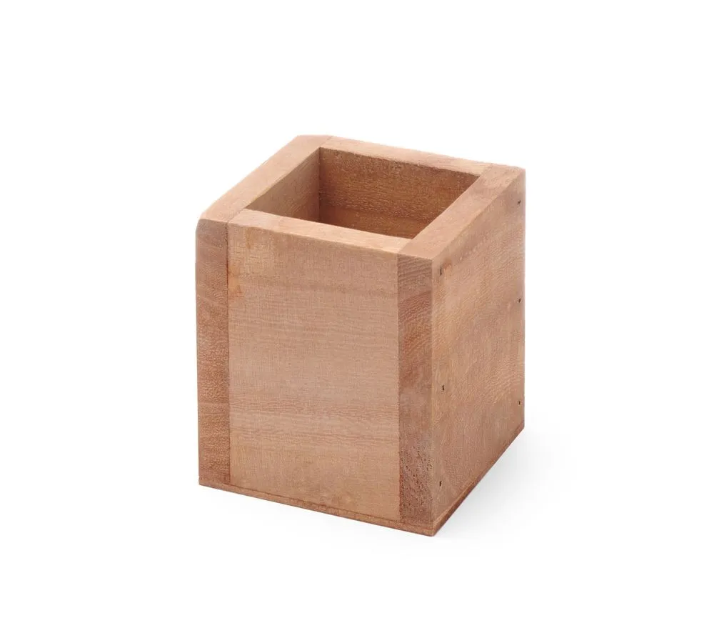 Vaso per posate in legno