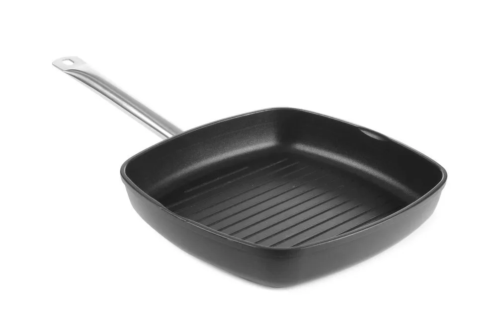 Padella per grigliare a coste in alluminio pressofuso - 55 x 29 cm