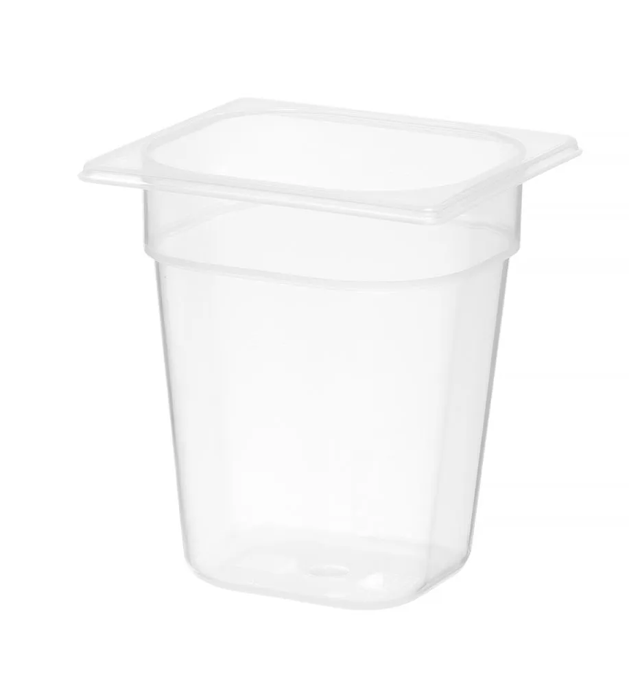 Bacinella Gastronorm GN 1/6 in Polipropilene - Profondità 200 mm - 3,4 L