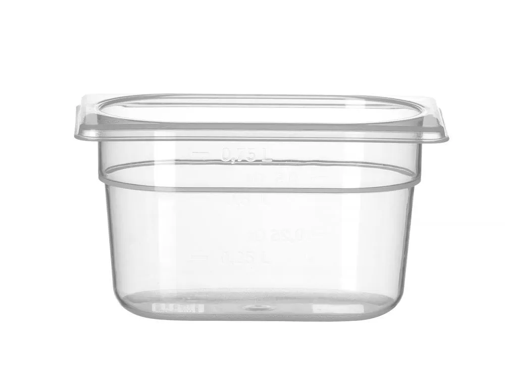 Bacinella Gastronorm GN 1/9 in Polipropilene - Profondità 100 mm - 1 L