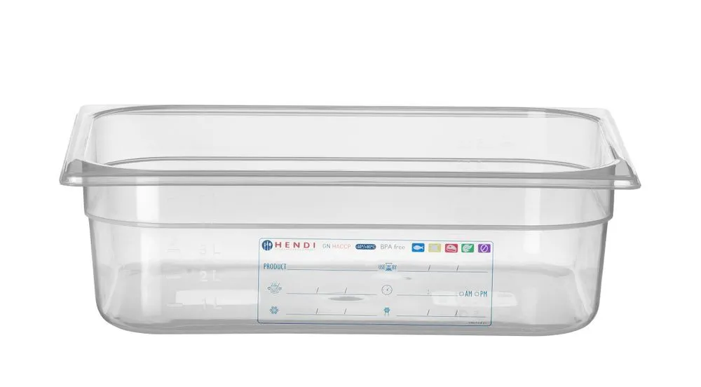 Scatola di stoccaggio Gastronorm GN 1/2 - 6,5 L - H 100 mm