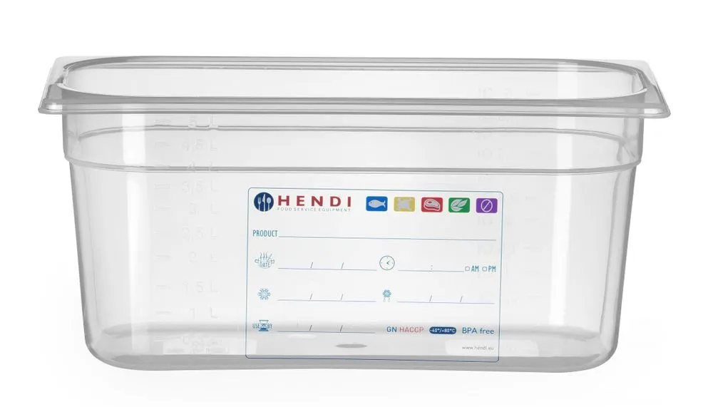 Scatola di stoccaggio Gastronorm GN 1/3 - 5,7 L - H 150 mm