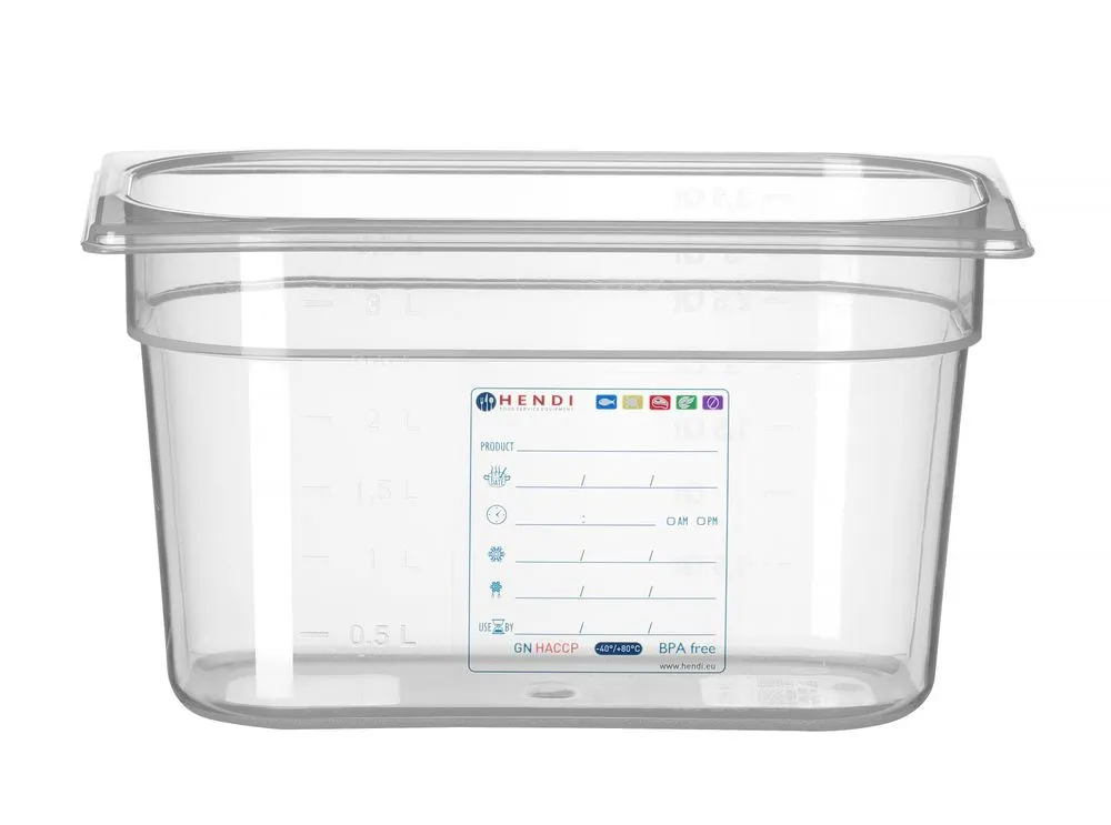 Scatola di stoccaggio Gastronorm GN 1/4 - 4 L - H 150 mm