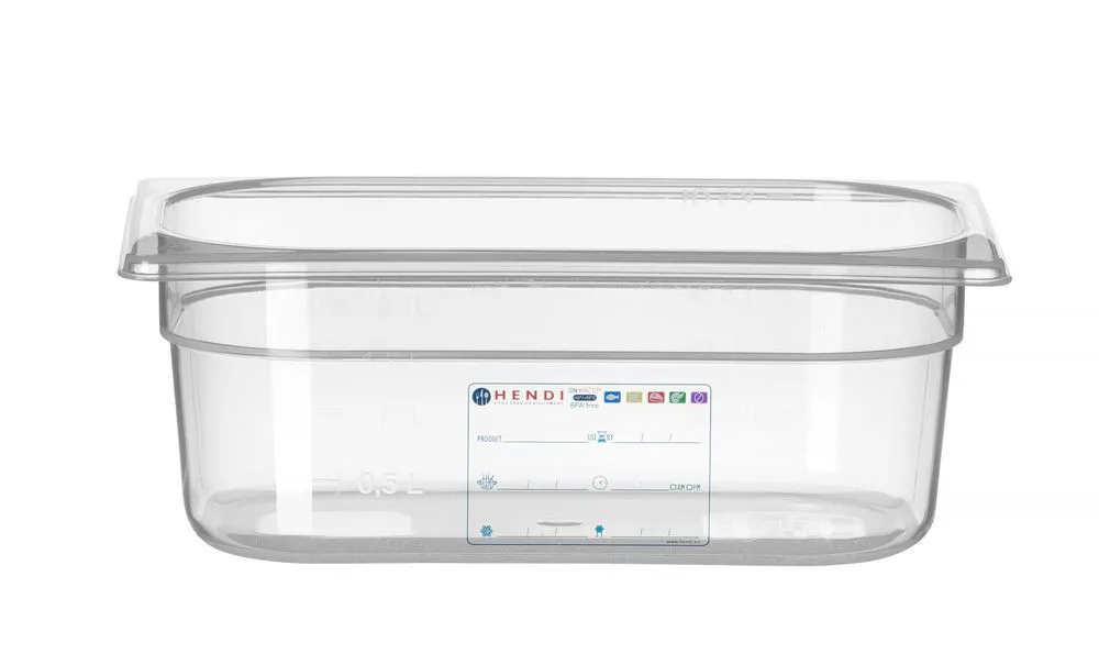 Scatola di stoccaggio Gastronorm GN 1/4 - 2,8 L - H 100 mm
