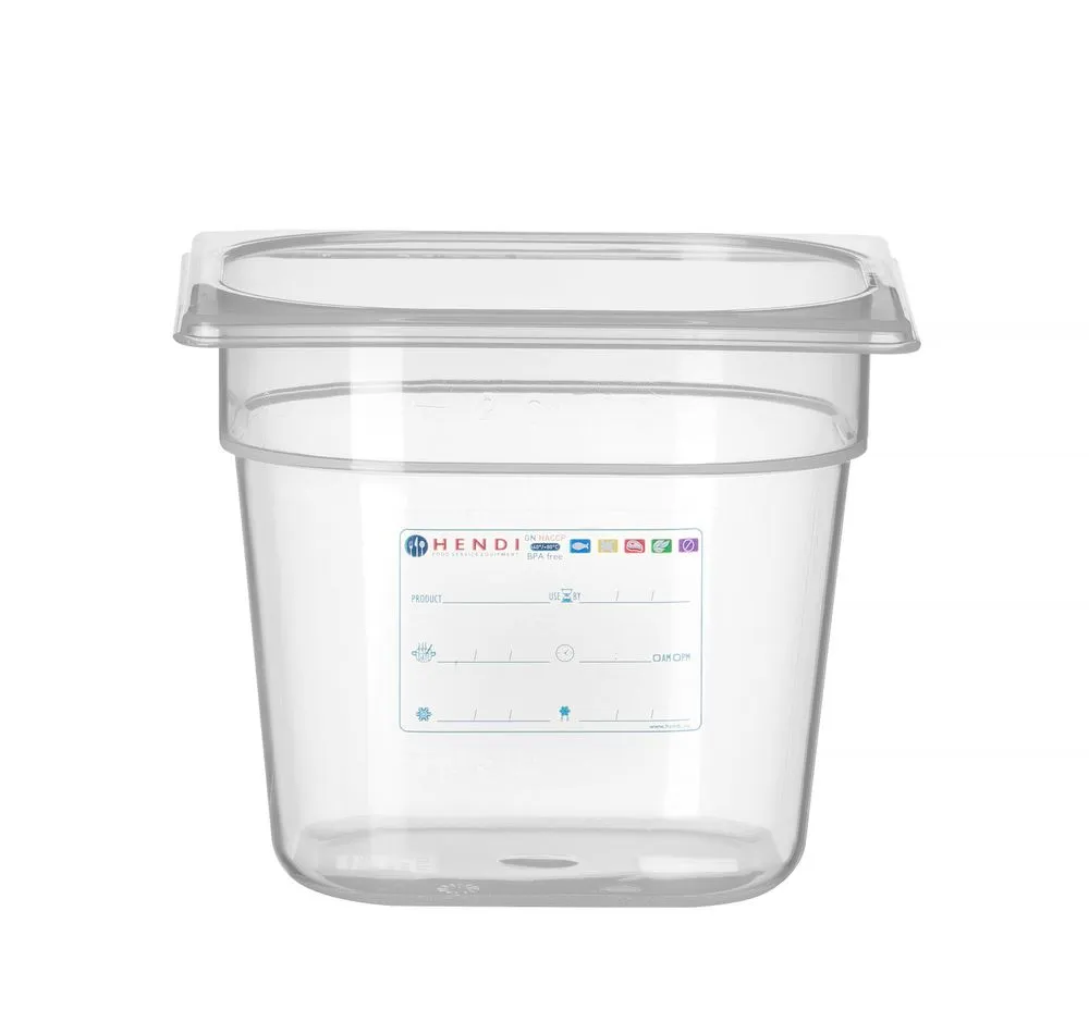 Scatola di stoccaggio Gastronorm GN 1/6 - 2,4 L - H 150 mm