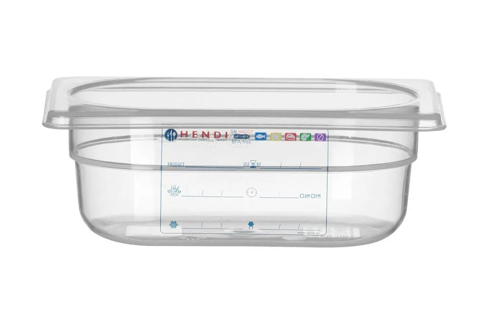 Scatola di stoccaggio Gastronorm GN 1/9 - 0,6 L - H 65 mm