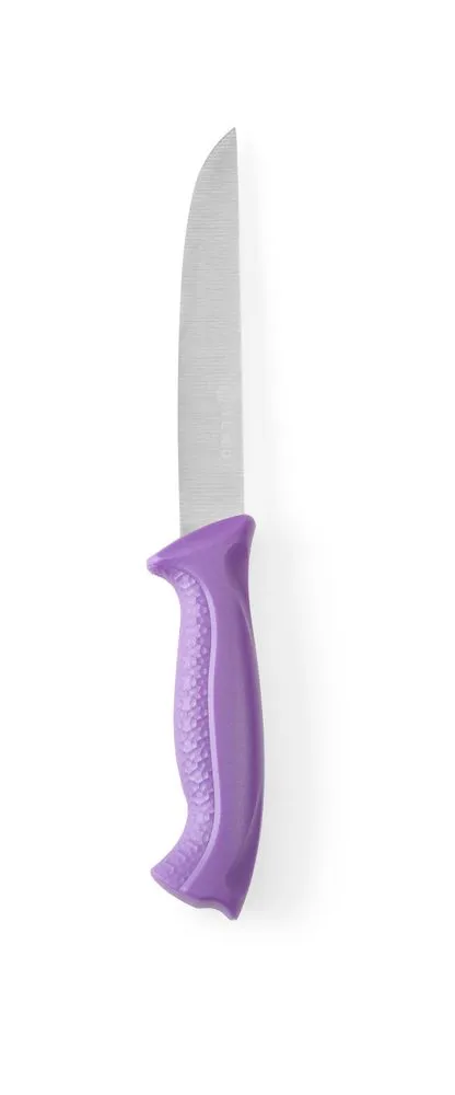 Coltello da taglio con manico viola - Lama da 15 cm