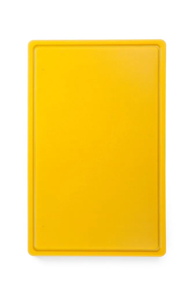 Piano di taglio HACCP - GN 1/1 - Giallo - Spessore 15 mm