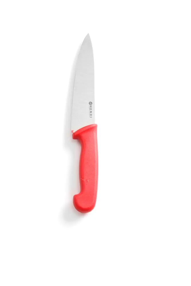 Coltello da Chef Rosso per Carne Cruda - Lama 18 cm
