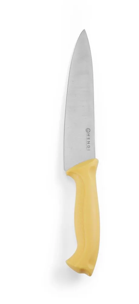Coltello da chef giallo per pollame - Lama da 18 cm