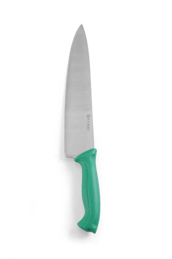 Coltello da chef verde per frutta e verdura - Lama da 24 cm