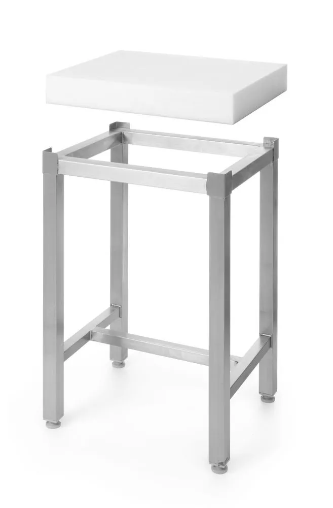 Tavolo da taglio in polietilene con gambe - H 800