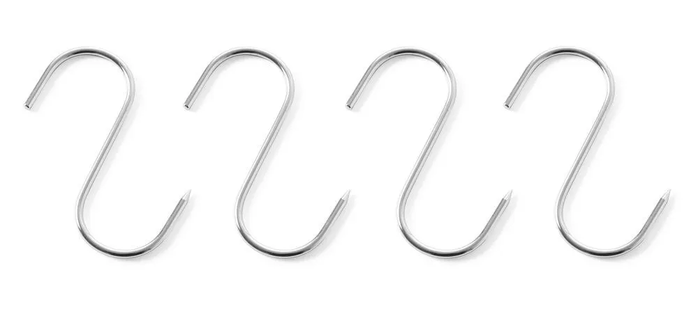 Ganci per macelleria - 90 x 4 mm - Lotto di 4