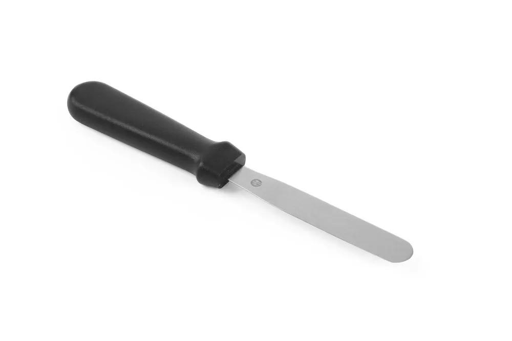 Spatola piatta flessibile in acciaio inossidabile con manico in PP - 11 cm