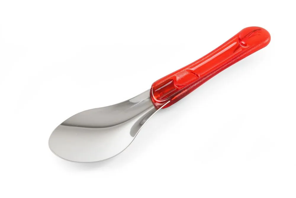 Spatola per gelato con manico rosso in Tritan