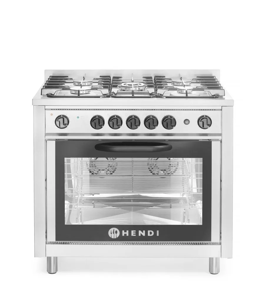 Fornello a gas - 5 fuochi con forno elettrico
