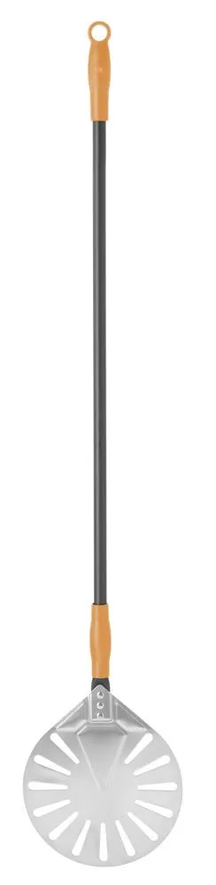 Pala per pizza rotonda forata in acciaio inossidabile - 1200 x 230 mm