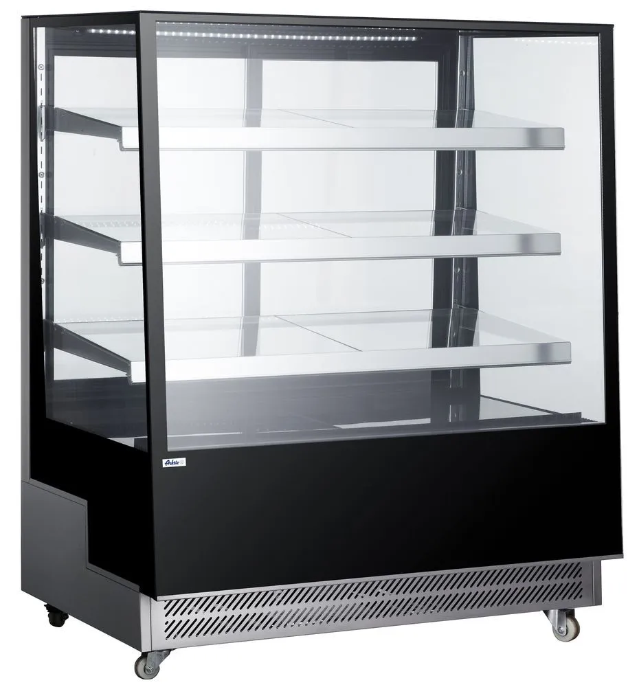 Vetrina refrigerata con 3 ripiani inclinati - 650 L