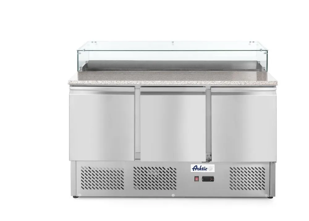 Bancone di preparazione refrigerato per pizze o insalate - 380 L