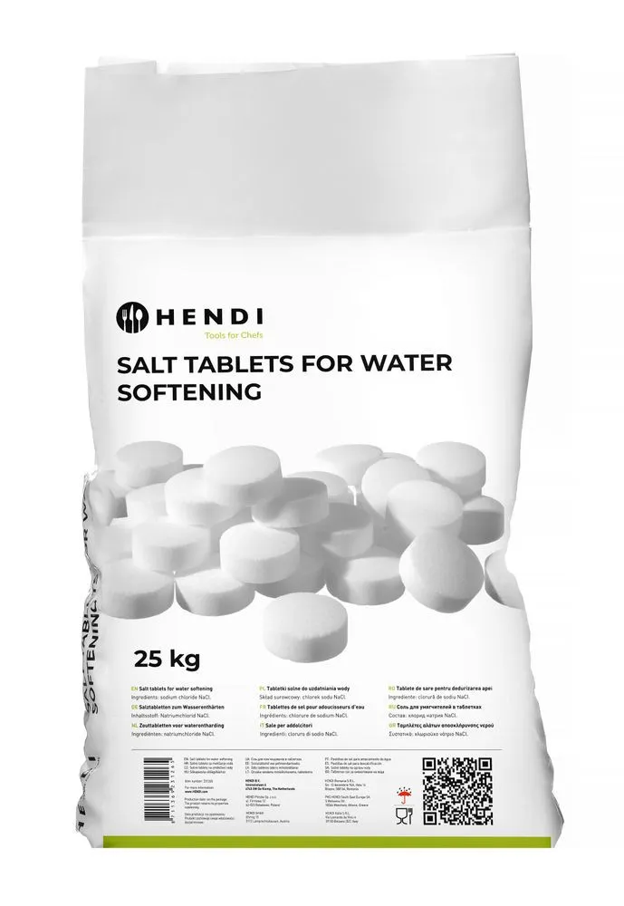 Tavolette di sale per addolcitori d'acqua - 25 kg