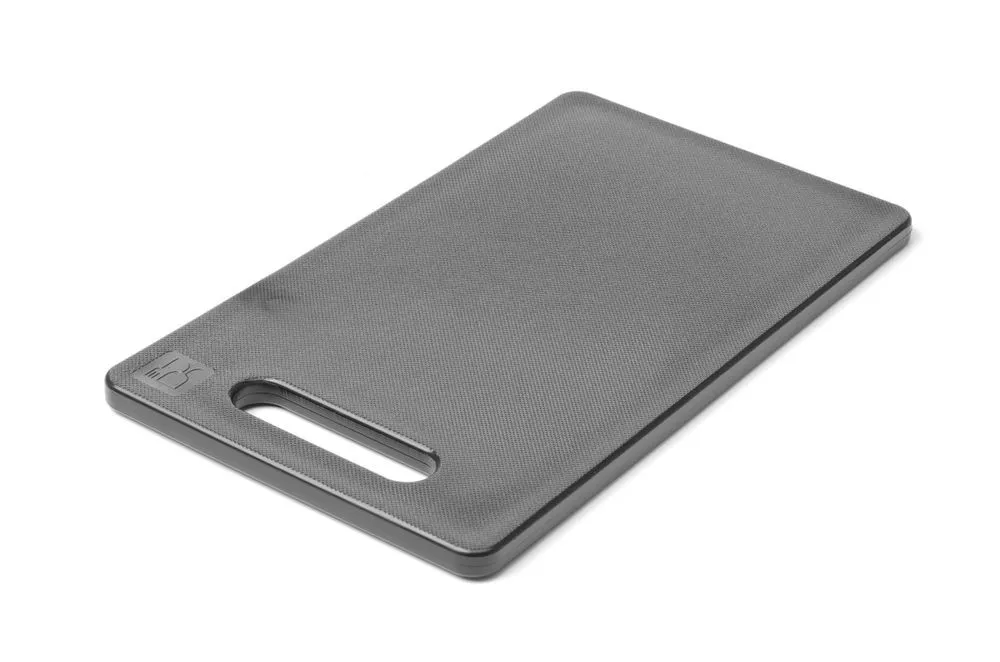 Piano da taglio nero con manico - 300 x 200 mm - Spessore 10 mm