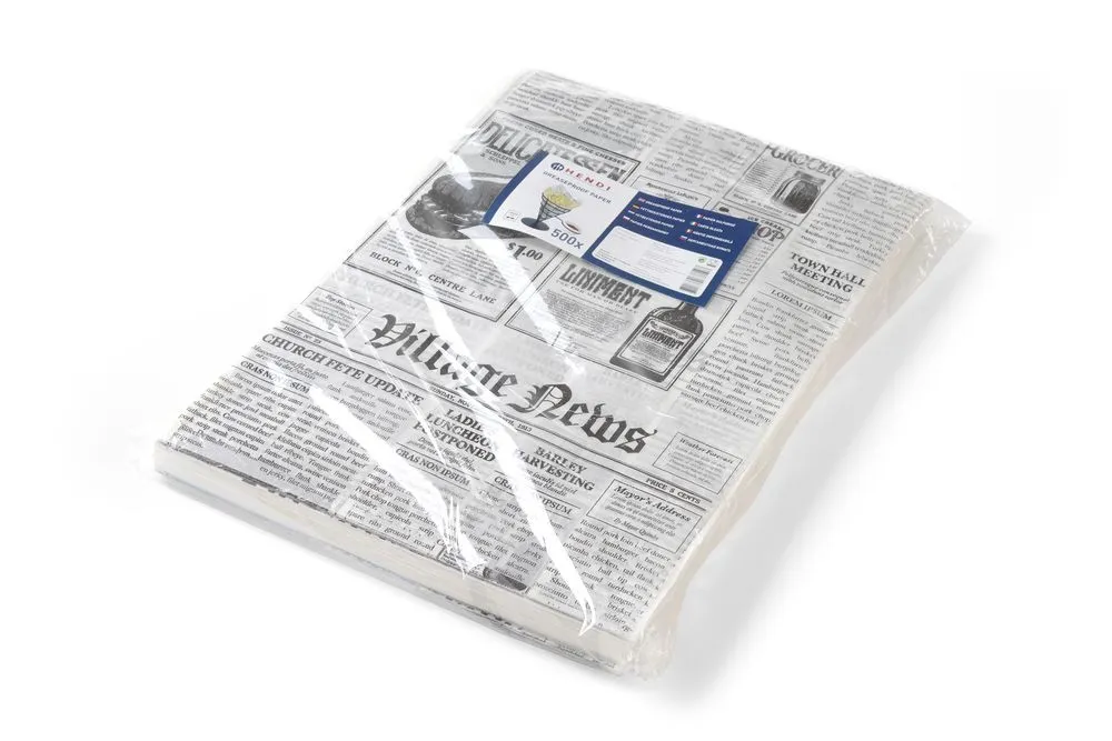 Carta da forno stampata giornale - 250 x 350 mm - 500 unità