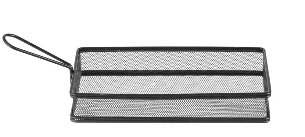 Cestino per patatine fritte in miniatura nero - 255 x 135 mm
