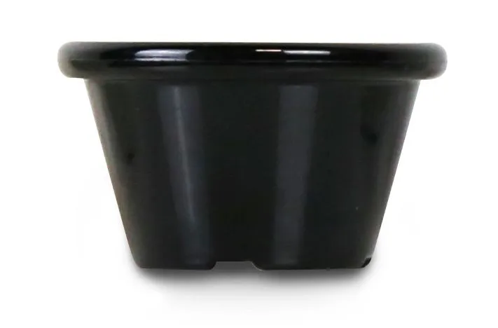 Ramequins Colore Nero in Plastica - Lotto di 12