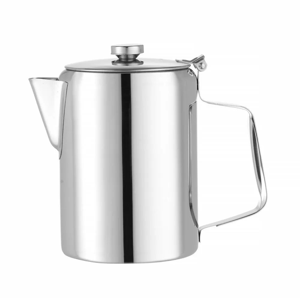 Caffettiera Teiera con Coperchio Inox 1,4 L