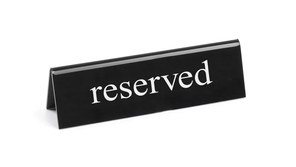 Cavalletto da tavolo "riservato"