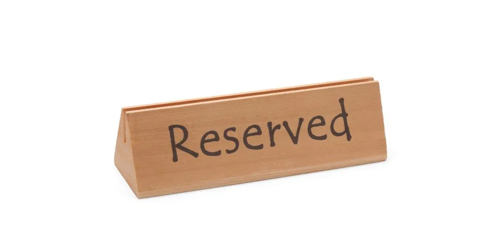 Cavalletto da tavolo riservato in legno