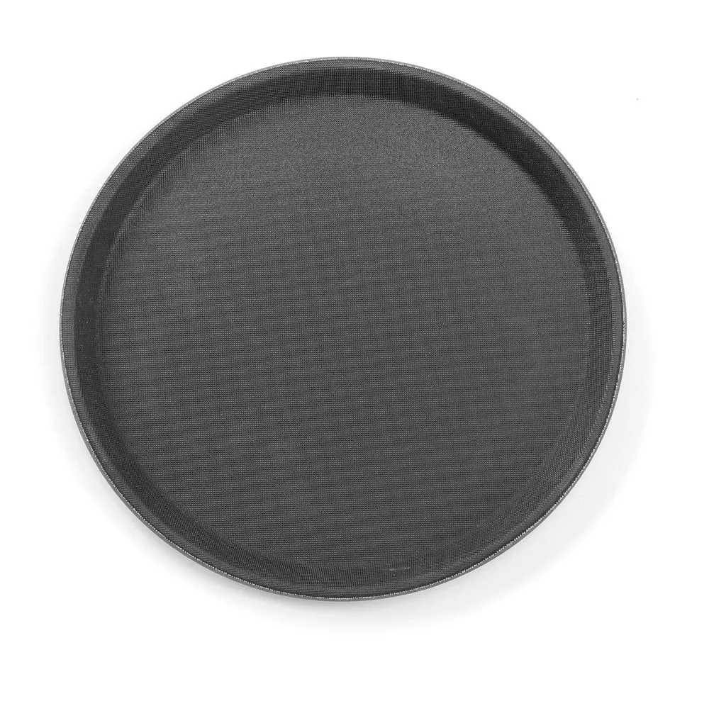 Piatto Rotondo in Polipropilene - Nero - Diametro 280 mm