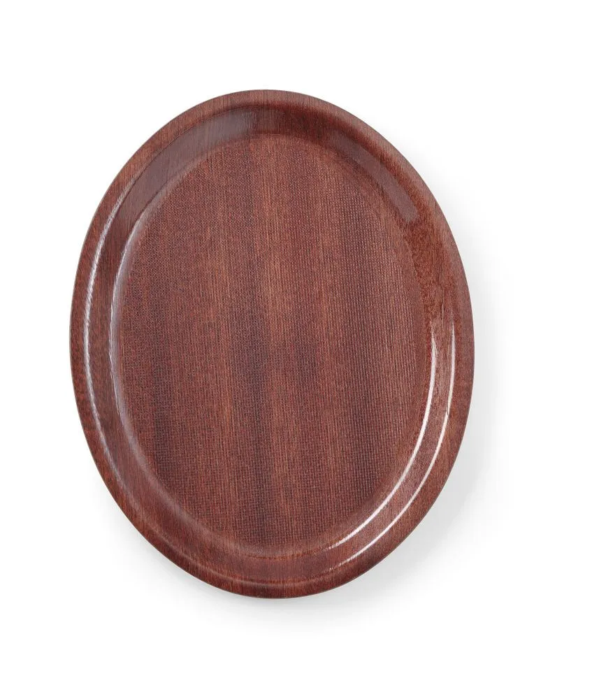 Piatto in legno ovale - 200 x 265 mm