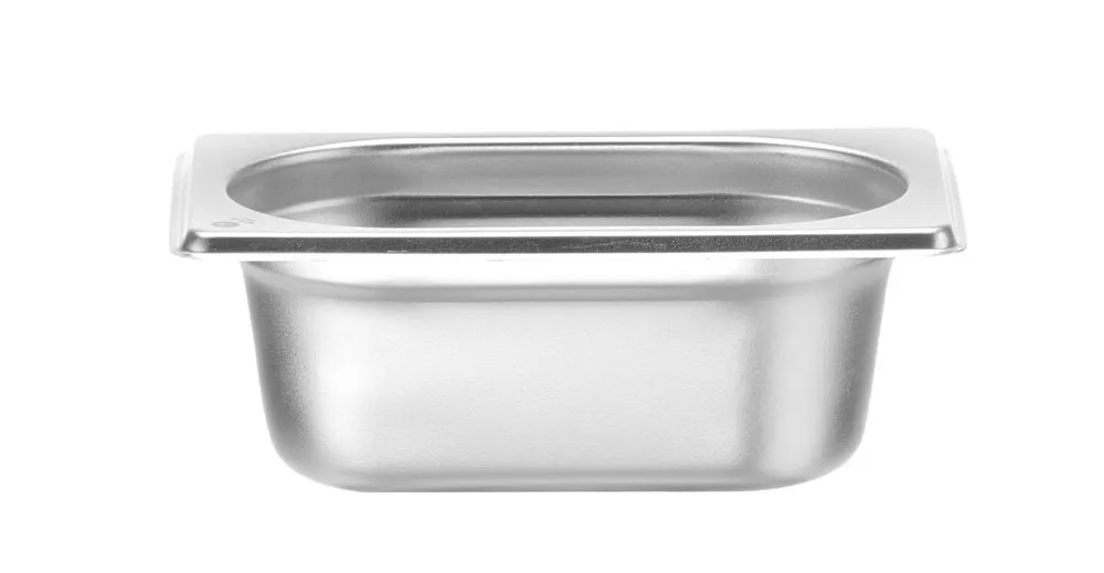 Bacinella Gastronorm GN 1/9 Inox - Profondità 65 mm - 0,6 L