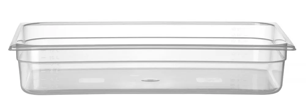 Bacinella Gastronorm GN 1/1 Graduata in Polipropilene - Profondità 100 mm - 14 L