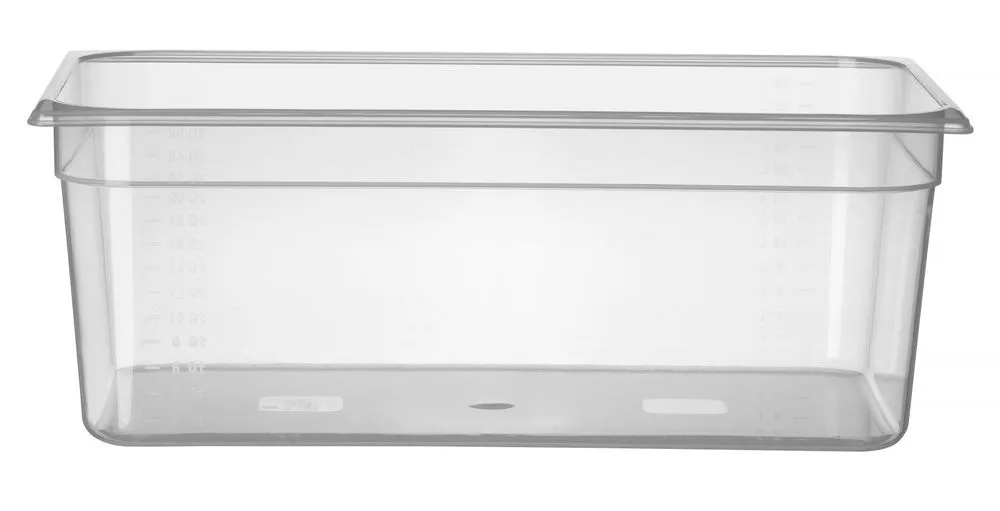 Bacinella Gastronorm GN 1/1 Graduata in Polipropilene - Profondità 200 mm - 24 L