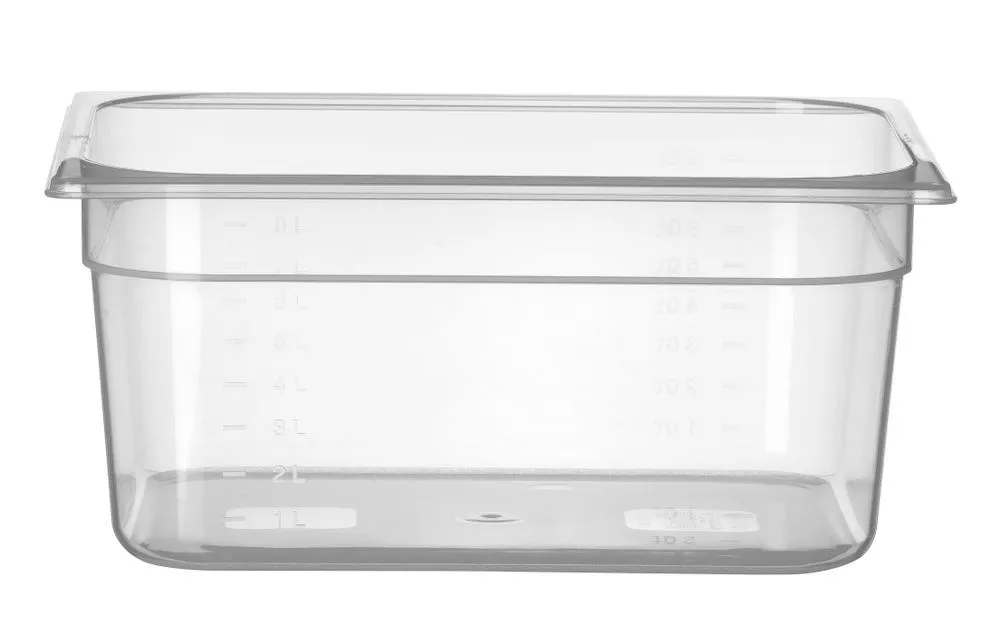 Bacinella Gastronorm GN 1/2 Graduata in Polipropilene - Profondità 150 mm - 9,5 L