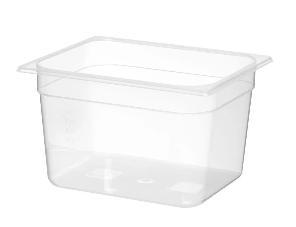 Bacinella Gastronorm GN 1/2 Graduata in Polipropilene - Profondità 200 mm - 12,5 L