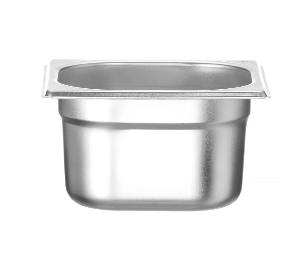 Bacinella Gastronorm GN 1/6 Inox - Profondità 100 mm - 1,6 L