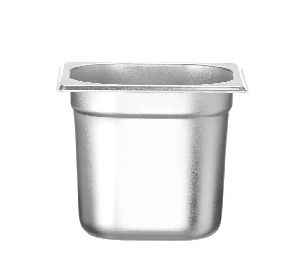 Bacinella Gastronorm GN 1/6 Inox - Profondità 150 mm - 2,4 L
