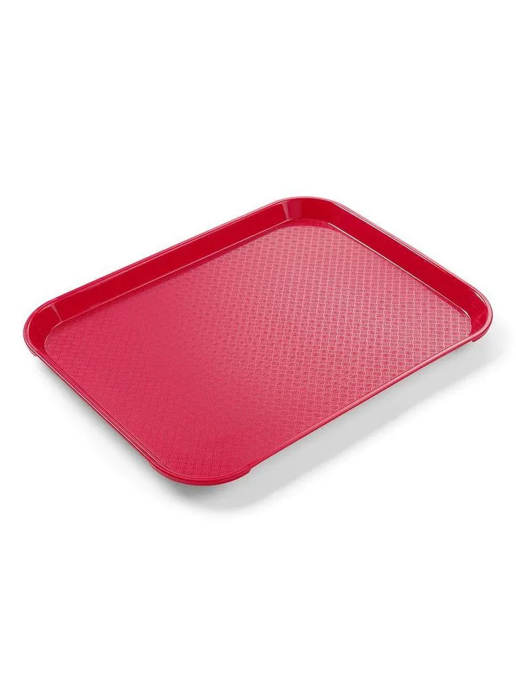 Vassoio rettangolare per fast food - Piccolo modello 265 x 345 mm - Rosso