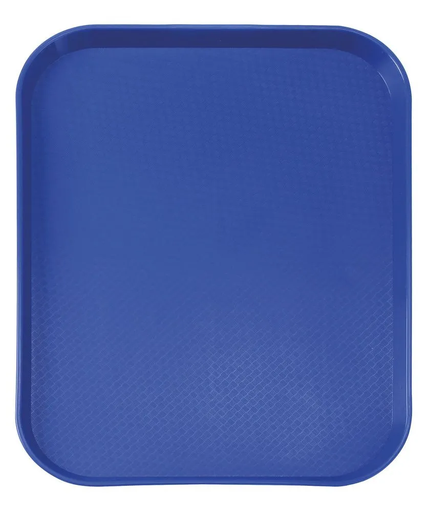 Vassoio rettangolare per fast food - Modello piccolo 265 x 345 mm - Blu