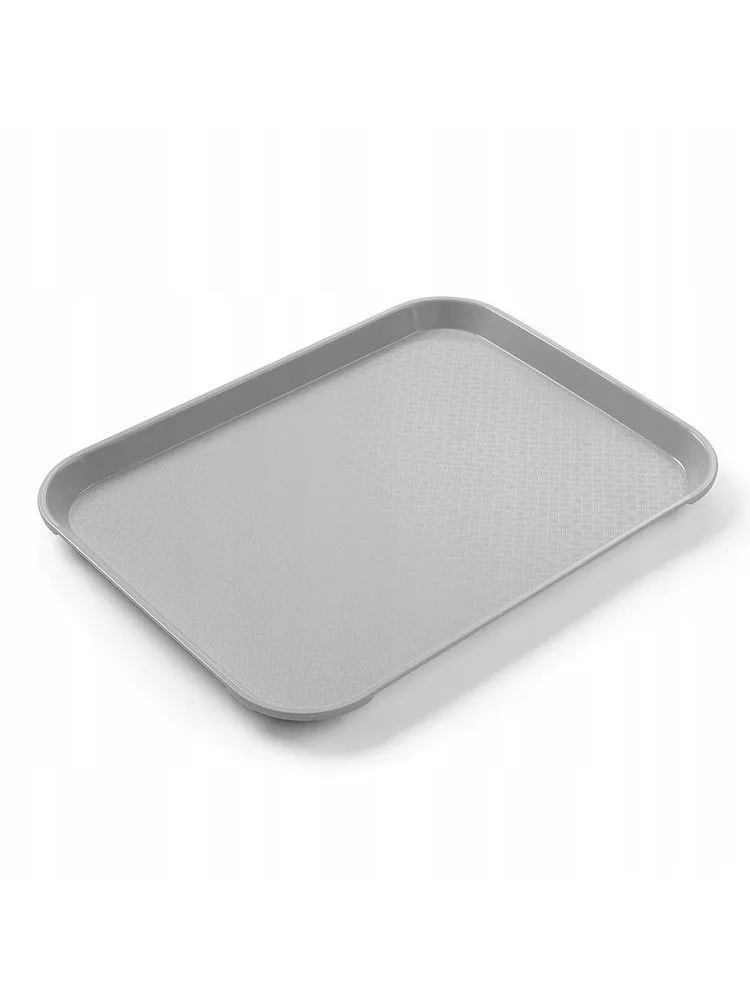 Vassoio rettangolare per fast food - Piccolo modello 265 x 345 mm - Grigio