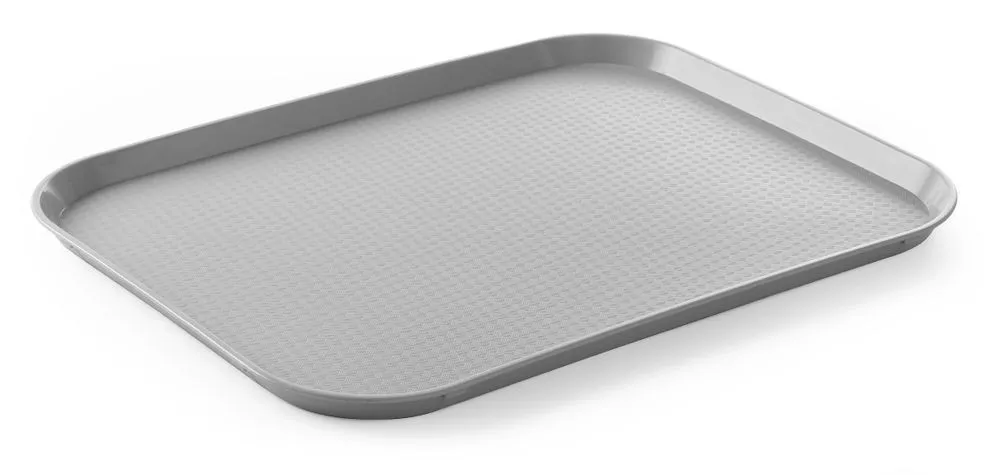 Vassoio rettangolare FastFood - Grande modello 450 x 350 mm - Grigio
