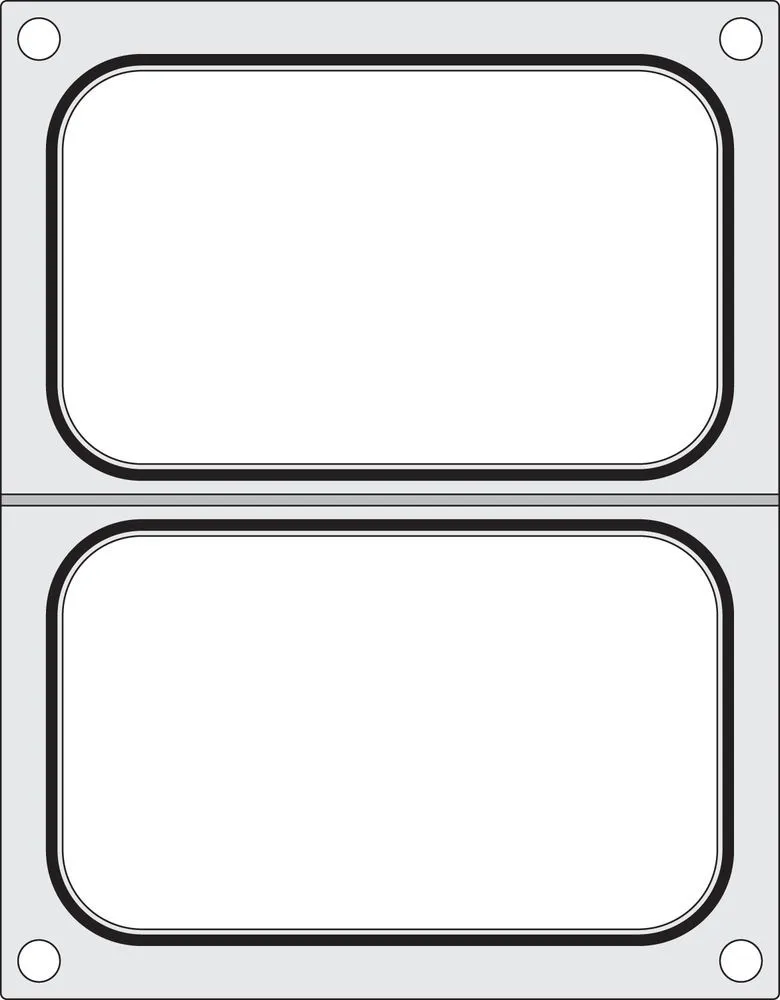 Matrice di sigillatura per sigillatrice manuale - 2 scomparti 178 x 113 mm
