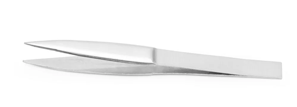 Pinza a punta dritta in acciaio inossidabile - L 155 mm